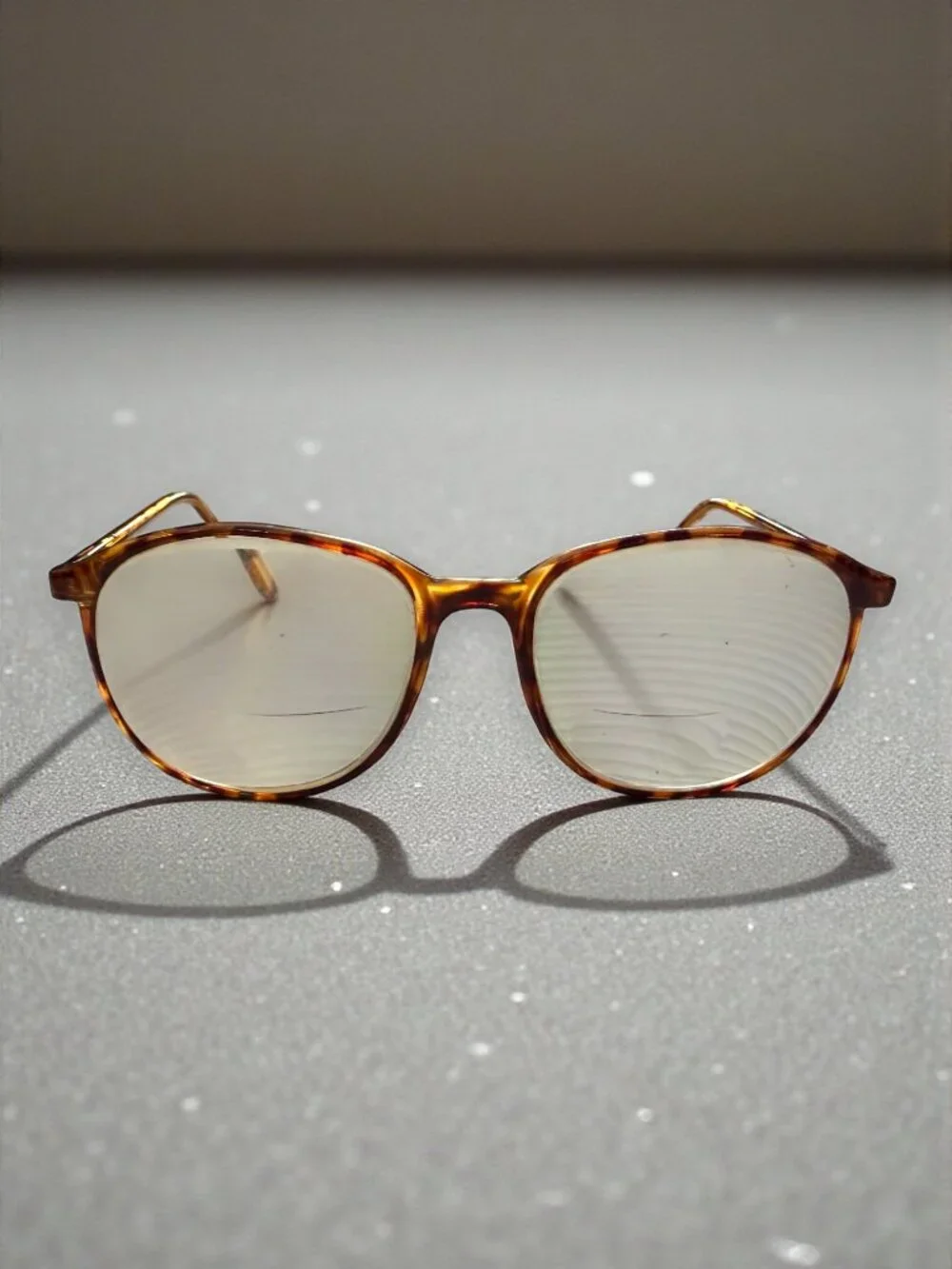 Vintage Girard 5966 Tortoise Eyeglass Frames France 53-17-135 Retro Optical